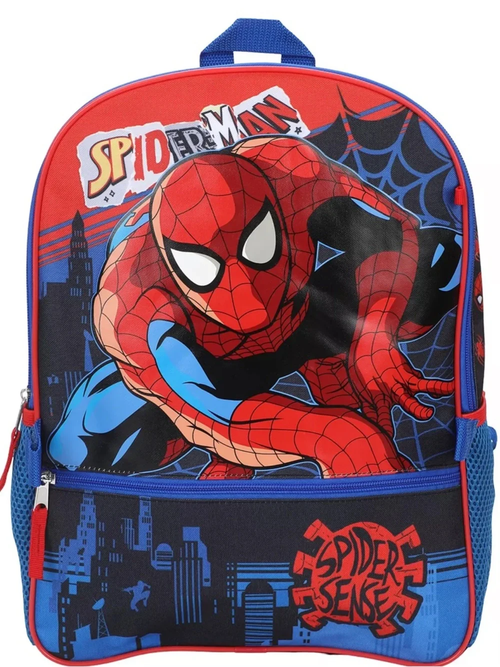 Marvel Spider-Man 5 piece Red & Blue Backpack and Accessory Set